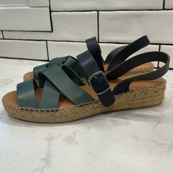 Anthropologie Naguisa Sandals Women Mediterranean Fisherman Espadrille 40 US 9.5 - Picture 3 of 16